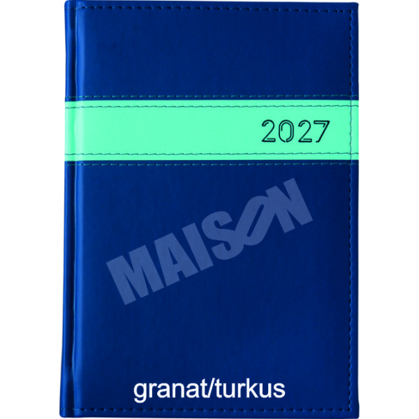 Kalendarz Pasek poziomy dzienny A5 2027 z grawerem